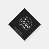 Firmenkundenspezifische Logos Modernes, minimales  Serviette (Ecke)