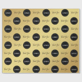 Firmenkundenspezifische Logos Vielen Dank Geschenkpapier (Flach)