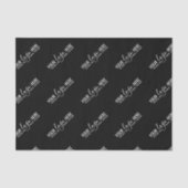 Firmenkundenspezifische Logoverpackung Black Seidenpapier (Vorderseite)