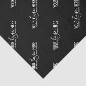 Firmenkundenspezifische Logoverpackung Black Seidenpapier (Ausschnitt)