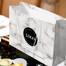 Firmenkundenspezifische Markenbezeichnung für schw Große Geschenktüte