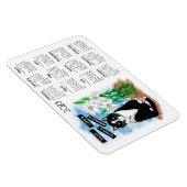 Firmenlogo 2023 Mini Calendar Foto Magnet (Rechte Seite)