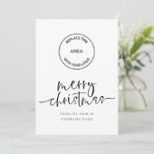 Firmenlogo 2027 Kalender QR-Code Frohe Weihnachten (Stehend Vorderseite)
