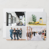 Firmenlogo 4 FotoCollage Beruflich Mitteilungskarte (Rückseite)