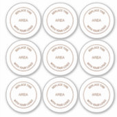 Firmenlogo 9 aufkleber (Vorderseite)