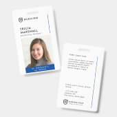 Firmenlogo | Abzeichen für Minimalistische Foto Ausweis (Front & Back)