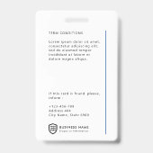 Firmenlogo | Abzeichen für Minimalistische Foto Ausweis (Back)