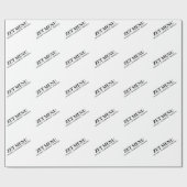 Firmenlogo als Geschenkverpackung Geschenkpapier (Flach)