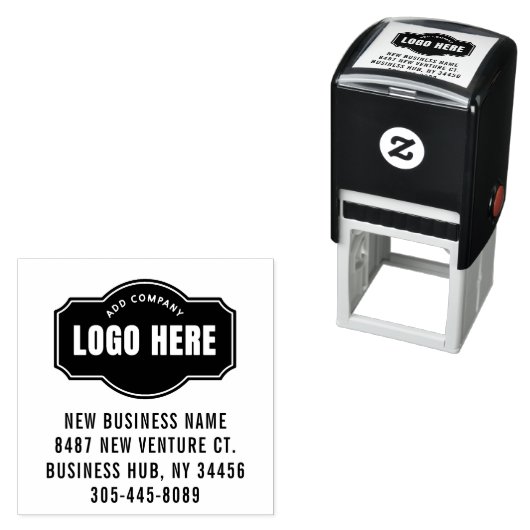 Firmenlogo Anschrift Telefon-Selbstfärbung Stam Permastempel (Beispiel)