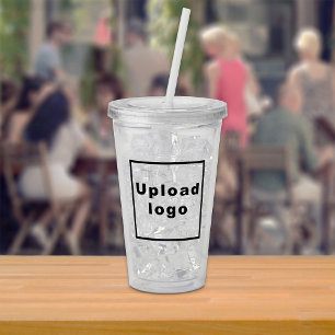 Firmenlogo auf Acryl-Tumbler Acryltrinkbecher