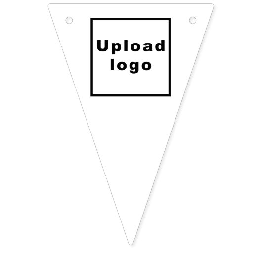 Firmenlogo auf Banner für das weiße Dreieck (Zweite Fahne)