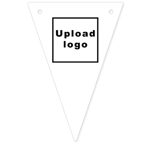 Firmenlogo auf Banner für das weiße Dreieck (Erste Fahne)