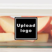 Firmenlogo auf dem Black Square Adhefe Label Etiketten (Befestigt)