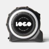 Firmenlogo auf der schwarzen, einfachen und benutz maßband (Vorderseite)