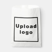 Firmenlogo auf der White Paper-Verpackung Geschenktütchen (Vorderseite)