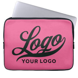 Firmenlogo auf Hot Pink, Firmenmarke Custom Laptopschutzhülle