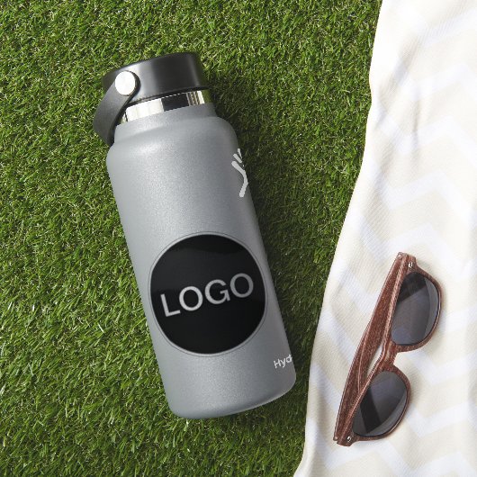 Firmenlogo auf Klarglasflasche Aufkleber (HydroFlask Insitu)