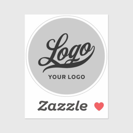 Firmenlogo auf Kleinem Vinyl-Kreis Telefon Aufkleber (Blatt)