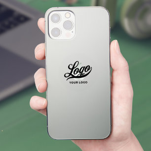 Firmenlogo auf Kleinem Vinyl-Kreis Telefon Aufkleber