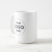 Firmenlogo auf kundenspezifische Tasse (Vorderseite Links)