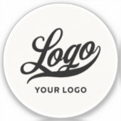 Firmenlogo auf Off White Circle Company Phone Aufkleber (Vorderseite)