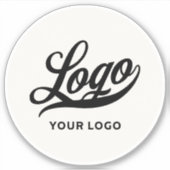 Firmenlogo auf Off White Circle Water Flasche Aufkleber (Vorderseite)