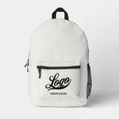 Firmenlogo auf Off white, Firmenmarke Custom Bedruckter Rucksack (Vorderseite)