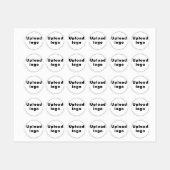 Firmenlogo auf Rundkleidungsetikett Etiketten (Blatt)