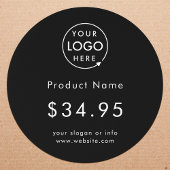 Firmenlogo | Aufkleber für den schwarzen Produktpr