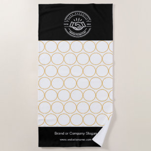 Firmenlogo Badetuch Minimalistisch Strand Handtu