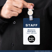 Firmenlogo Barcode Benutzerdefiniertes Mitarbeiter Ausweis