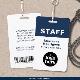 Firmenlogo Barcode Benutzerdefiniertes Mitarbeiter Ausweis