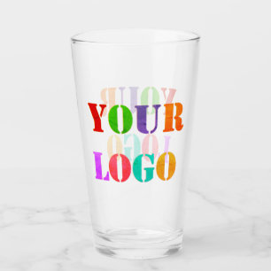 Firmenlogo Beispiel für Werbeglas Glas