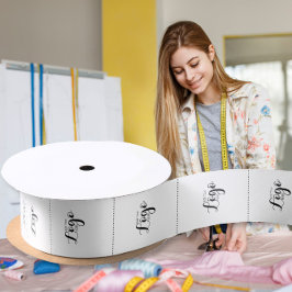 Firmenlogo Bekleidungsetiketten Logo für Wäscherei Satinband