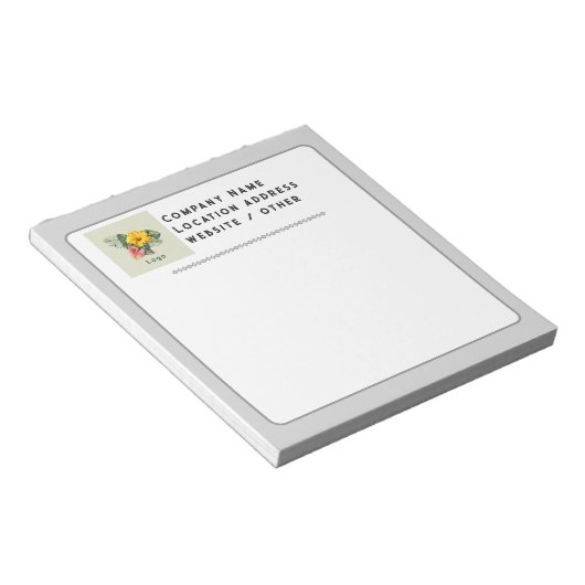 Firmenlogo Benutzerdefinierte Notepad-Neutralfarbe Notizblock (angewinkelt)