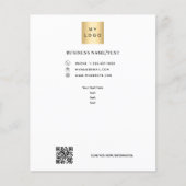 Firmenlogo - benutzerdefinierter Text Flyer (Vorne)