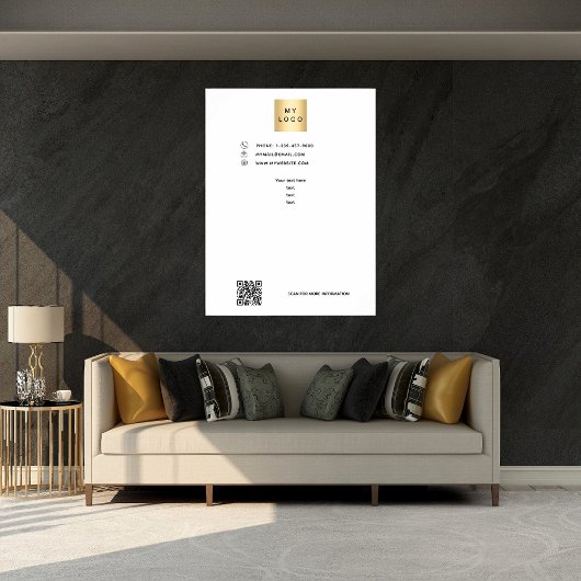 Firmenlogo - benutzerdefinierter Text Poster