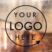 Firmenlogo | Benutzerdefiniertes Firmenlogo hochla Fensteraufkleber (Blatt 2)