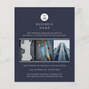 Firmenlogo Benutzerdefiniertes Foto Minimalistisch Flyer