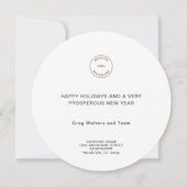 Firmenlogo Benutzerdefiniertes Foto Weihnachten (Rückseite)