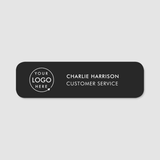 Firmenlogo | Benutzerdefiniertes Mitarbeiter Schwa Namensschild (Vorderseite)