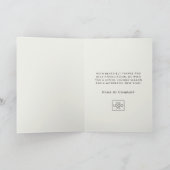 Firmenlogo Beruflich Elegante Custom Christmas Feiertagskarte (Innenseite)