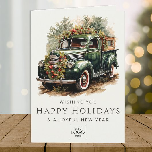 Firmenlogo Beruflich Elegante Custom Christmas Feiertagskarte