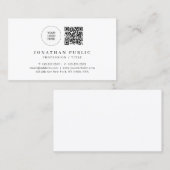 Firmenlogo Beruflich Moderner QR-Code Visitenkarte (Vorne/Hinten)