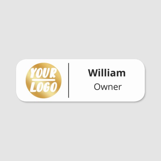 Firmenlogo beruflich namensschild (Vorderseite)