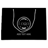 Firmenlogo Beruflich | QR-Code Große Geschenktüte (Vorderseite)