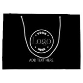 Firmenlogo Beruflich | QR-Code Große Geschenktüte (Rückseite)