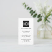 Firmenlogo | Beruflich Simple Visitenkarte (Stehend Vorderseite)