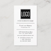 Firmenlogo | Beruflich Simple Visitenkarte (Vorderseite)