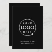 Firmenlogo | Berufliche Black Corporate Card (Vorne/Hinten)